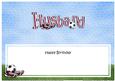 Birthday Husband Football Large Dl Matching Insert
