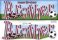 Large Dl Birthday Brother Football Card & 3D Decoupage