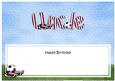 Happy Birthday Uncle Football Matching Large Dl Insert