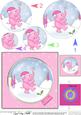 Cute Xmas Elephant Circle Pyramage Topper