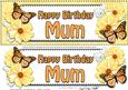 Large Dl Birthday Mum Floral Butterflies Card & 3D Decoupage