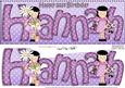 Girlz 21st Birthday Hannah Large Dl Quick Card 3D Decoupage