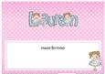 Girlz Birthday Lauren Large Dl Matching Large Dl Insert