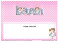 Girlz Birthday Lauran Large Dl Matching Large Dl Insert