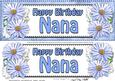 Large Dl Birthday Nana Daisies Floral 3D Decoupage