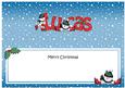 Merry Christmas Lucas Snowmen Matching Large Dl Insert