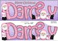 Merry Christmas Darcey Santa Large Dl & 3D Decoupage
