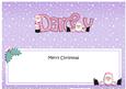 Merry Christmas Darcey Santa Matching Large Dl Insert