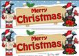 Christmas Scottie Dog Signpost Large Dl Easicut 3D Decoupage