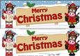 Christmas Gigi Horse Signpost Large Dl Easicut 3D Decoupage
