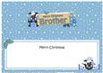 Xmas Brother Dog Signpost Large Dl Matching Insert