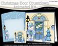 3D Snowman's Present Xmas Door Countdown Animated Card