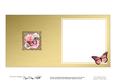 Butterfly & Roses Round Edged Shaped Matching Insert