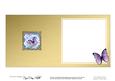 Butterfly Bouquet Round Edged Shaped Matching Insert