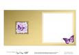 Pretty Flower & Butterfly Round Edged Shaped Matching Insert