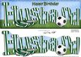 Large Dl Birthday Husband Football Card & 3D Decoupage