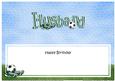 Happy Birthday Husband Football Matching Large Dl Insert