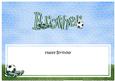 Happy Birthday Brother Football Matching Large Dl Insert