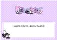 Birthday Special Daughter Shoes & Handbags Matching Insert