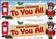 Xmas to You All Gigi Horse Signpost Lge Dl Easicut Dcoupage
