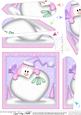 Cute Penguin's Xmas Heart Snowball Fan Pyramage Topper