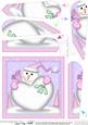 Snowman's Xmas Heart Snowball Fan Pyramage Topper