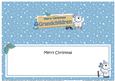 Xmas Grandchildren Polar Bear Signpost Lge Dl Insert