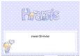 Birthday Harris Teddy Matching Large Dl Insert