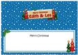 Xmas Edith & Les Trees Signpost Large Dl Matching Insert