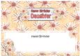 Birthday Daughter Daisies Floral Large Dl Matching Insert