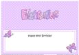 85th Birthday Butterflies Large Dl Matching Large Dl Insert