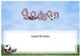 Happy Birthday Godson Football Matching Large Dl Insert