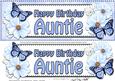 Large Dl Birthday Auntie Floral Butterflies 3D Decoupage