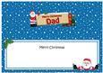 Christmas Dad Santa Signpost Large Dl Matching Insert