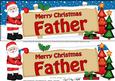 Xmas Father Santa Signpost Large Dl Easicut 3D Decoupage