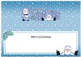Theo's 1st Xmas Santa Signpost Large Dl Matching Insert