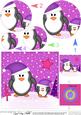 Xmas Penguin Felties Circle Pyramage Topper