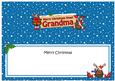 Xmas Great Grandma Rudolph Signpost Large Dl Insert