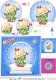Rosie's Xmas Tree Snowglobe Circle Pyramage Topper