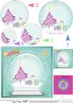 Xmas Tree Snowglobe Circle Pyramage Topper