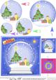 Xmas Tree Snowglobe Circle Pyramage Topper