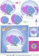 Xmas Love Hearts Snowglobe Circle Pyramage Topper