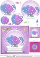 Xmas Love Hearts Snowglobe Circle Pyramage Topper