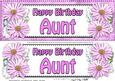 Large Dl Birthday Aunt Daisies Floral 3D Decoupage