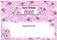 Birthday Aunt Daisies Floral Large Dl Matching Insert