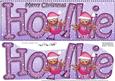 Merry Christmas Hollie Robins Large Dl & 3D Decoupage
