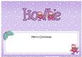 Merry Christmas Hollie Robins Matching Large Dl Insert