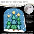 3D Xmas Trees Treat or Favour Box Mini Kit