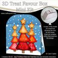 3D Xmas Trees Treat or Favour Box Mini Kit