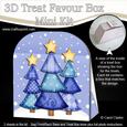 3D Xmas Trees Treat or Favour Box Mini Kit